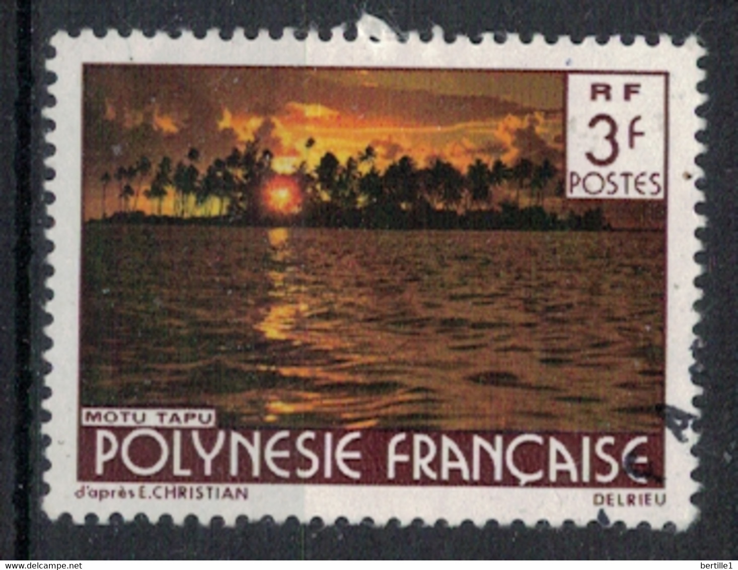 POLYNESIE FRANCAISE           N°  YVERT  134 OBLITERE     ( OB    06/ 36 ) - Used Stamps