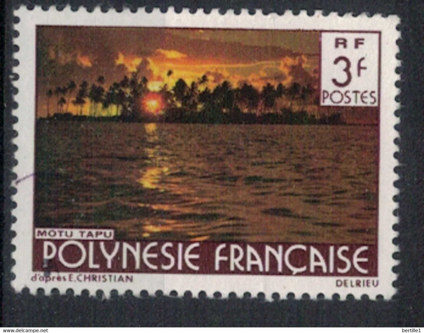 POLYNESIE FRANCAISE           N°  YVERT  134 (1)  OBLITERE     ( OB    06/ 36 ) - Used Stamps