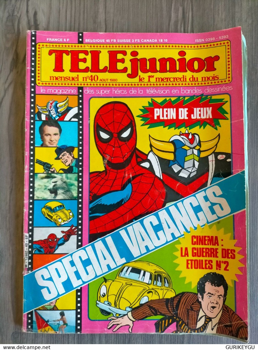 TELE JUNIOR  N° 40 Pub MALABAR Les Mysteres De L'ouest STAR WAR La Guerre Des étoiles 2 L'EMPIRE CONTRE ATTAQUE 1980 - Pif & Hercule