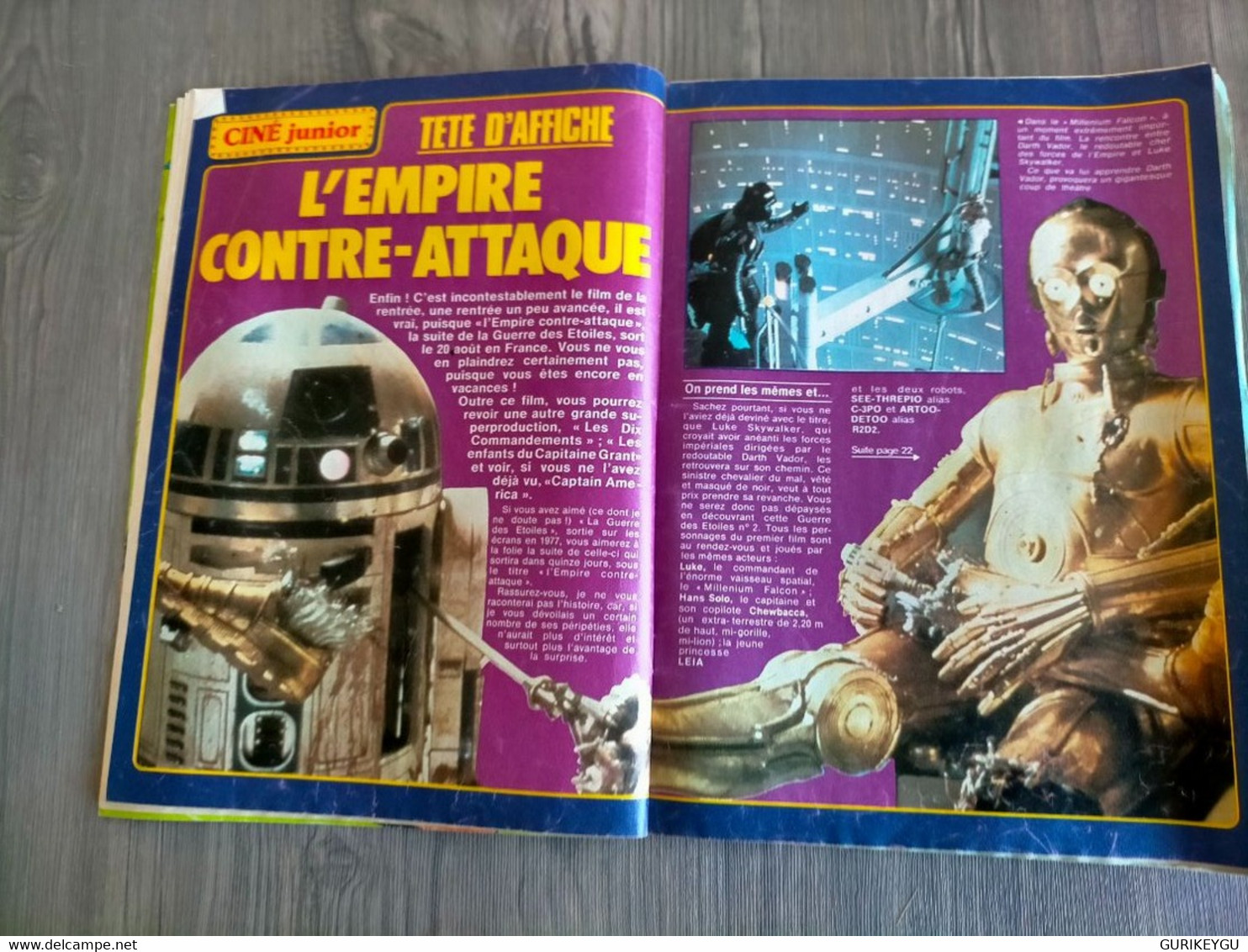 TELE JUNIOR  N° 40 Pub MALABAR Les Mysteres De L'ouest STAR WAR La Guerre Des étoiles 2 L'EMPIRE CONTRE ATTAQUE 1980 - Pif & Hercule