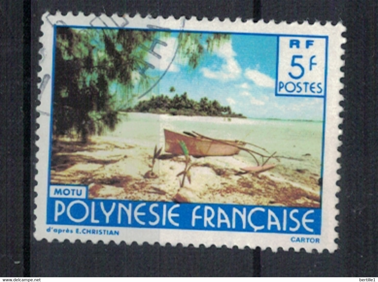 POLYNESIE FRANCAISE           N°  YVERT  136 (1)   OBLITERE     ( OB    06/ 37 ) - Used Stamps