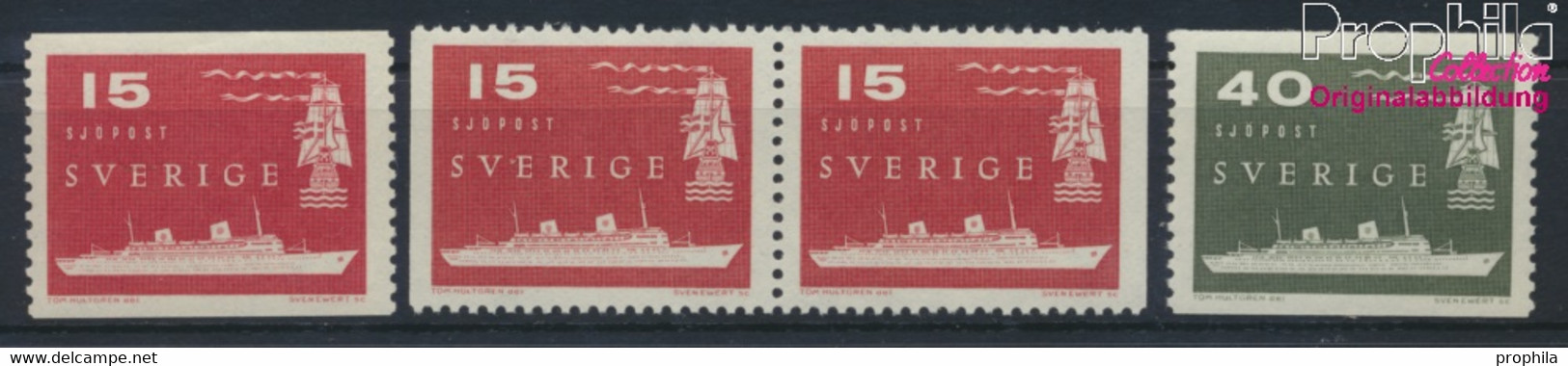 Schweden 436A,Dl,Dr,437A (kompl.Ausg.) Postfrisch 1958 Seepost (9949296 - Unused Stamps