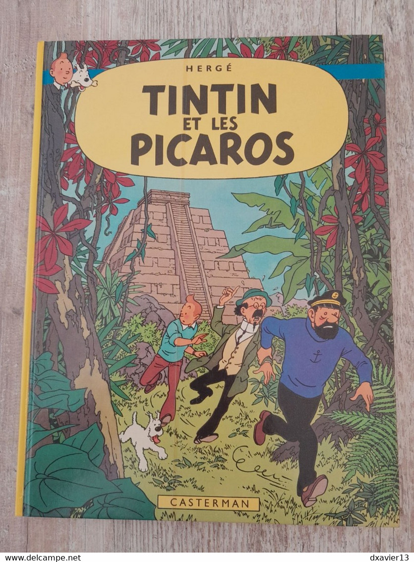Bande Dessinée Dédicacée -  Tintin Et Les Picaros (1976) - Opdrachten