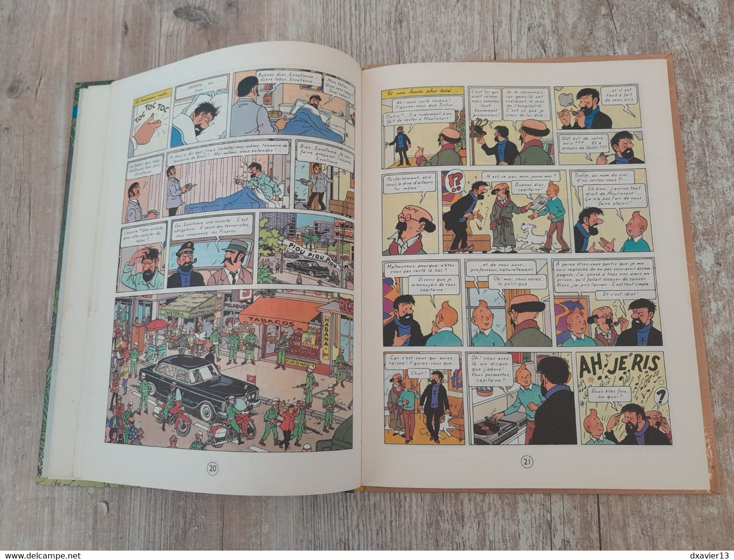 Bande Dessinée Dédicacée -  Tintin et les Picaros (1976)