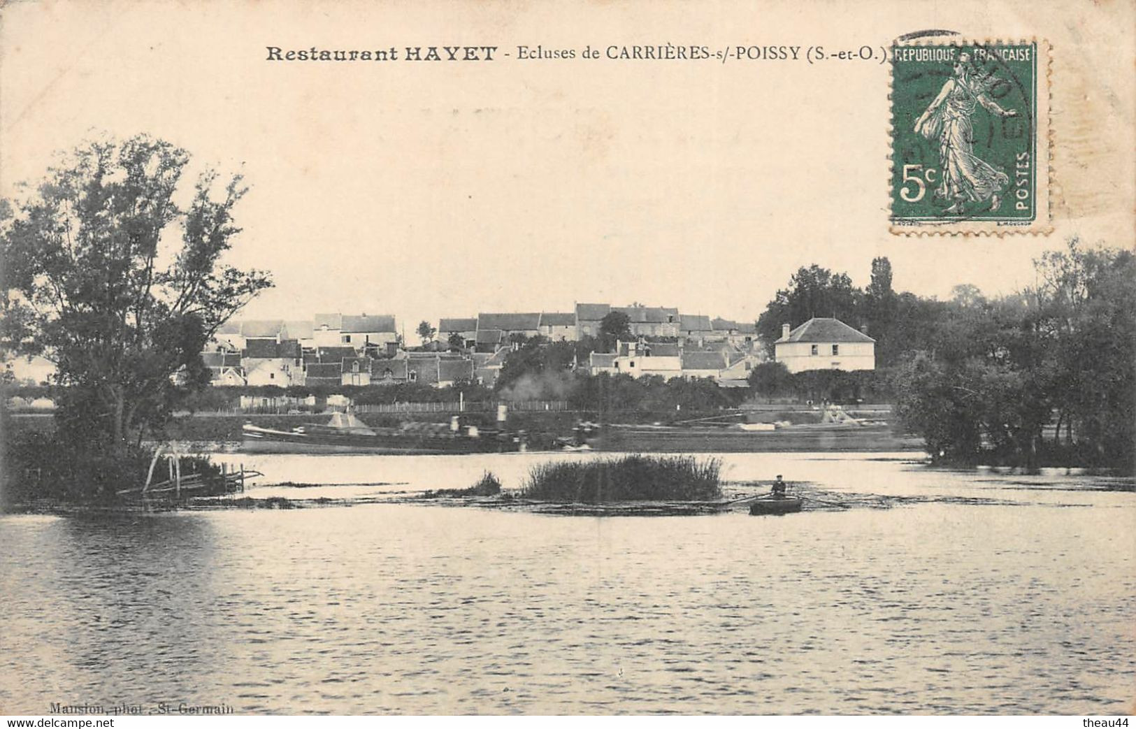 ¤¤   -     CARRIERES-sous-POISSY  -  Les Ecluses  -  Restaurant " HAYET "   -   ¤¤ - Carrieres Sous Poissy