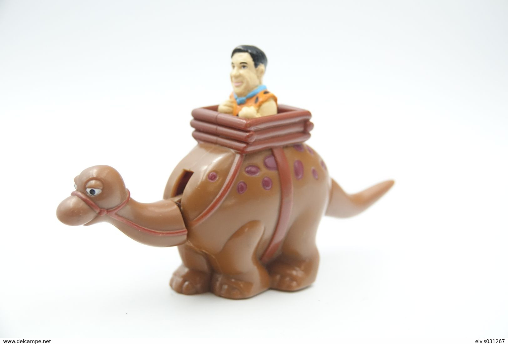 Vintage MC DONALDS HAPPY MEAL : 1993 -  The Flintstones Fred In Bronto Crane - Retro - Donald Mcdonalds - Figuren