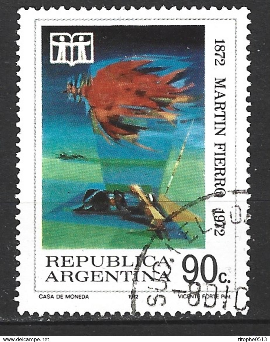 ARGENTINE. N°933 Oblitéré De 1972. José Hernandez. - Ecrivains