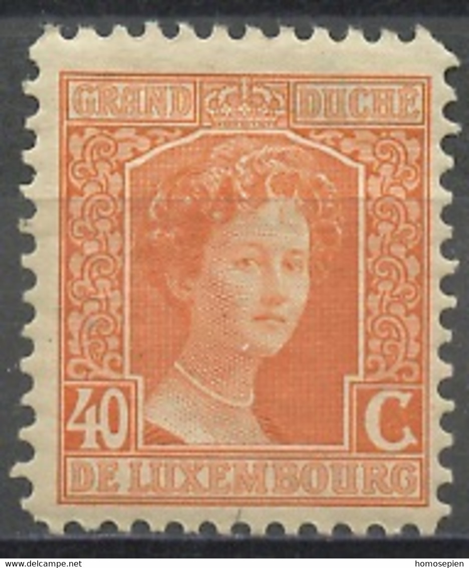 Luxembourg - Luxemburg 1914-20 Y&T N°103 - Michel N°100 * - 40c Grande Duchesse Marie Adélaïde - 1914-24 Marie-Adélaida