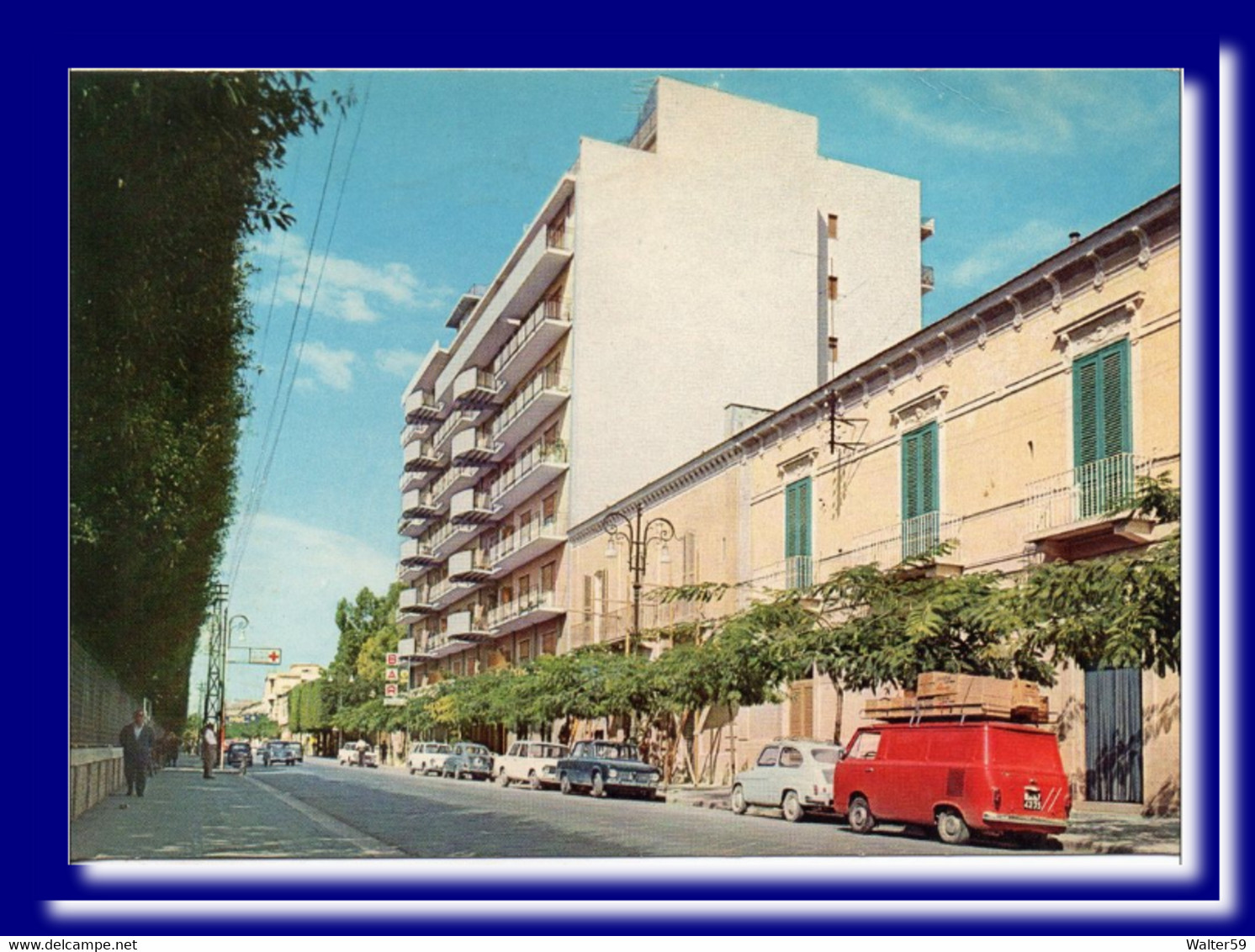 1976 Italia Cartolina Via Roma CERIGNOLA Vg X Napoli 2scans - Cerignola