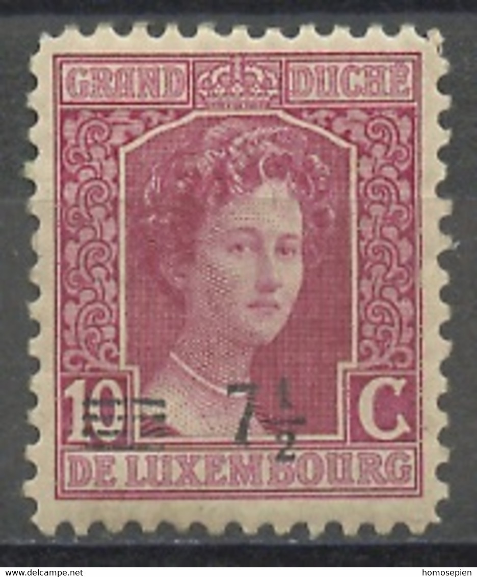 Luxembourg - Luxemburg 1916-24 Y&T N°113A - Michel N°112 (o) - 7,5cs10c Grande Duchesse Marie Adélaïde - 1914-24 Maria-Adelaide