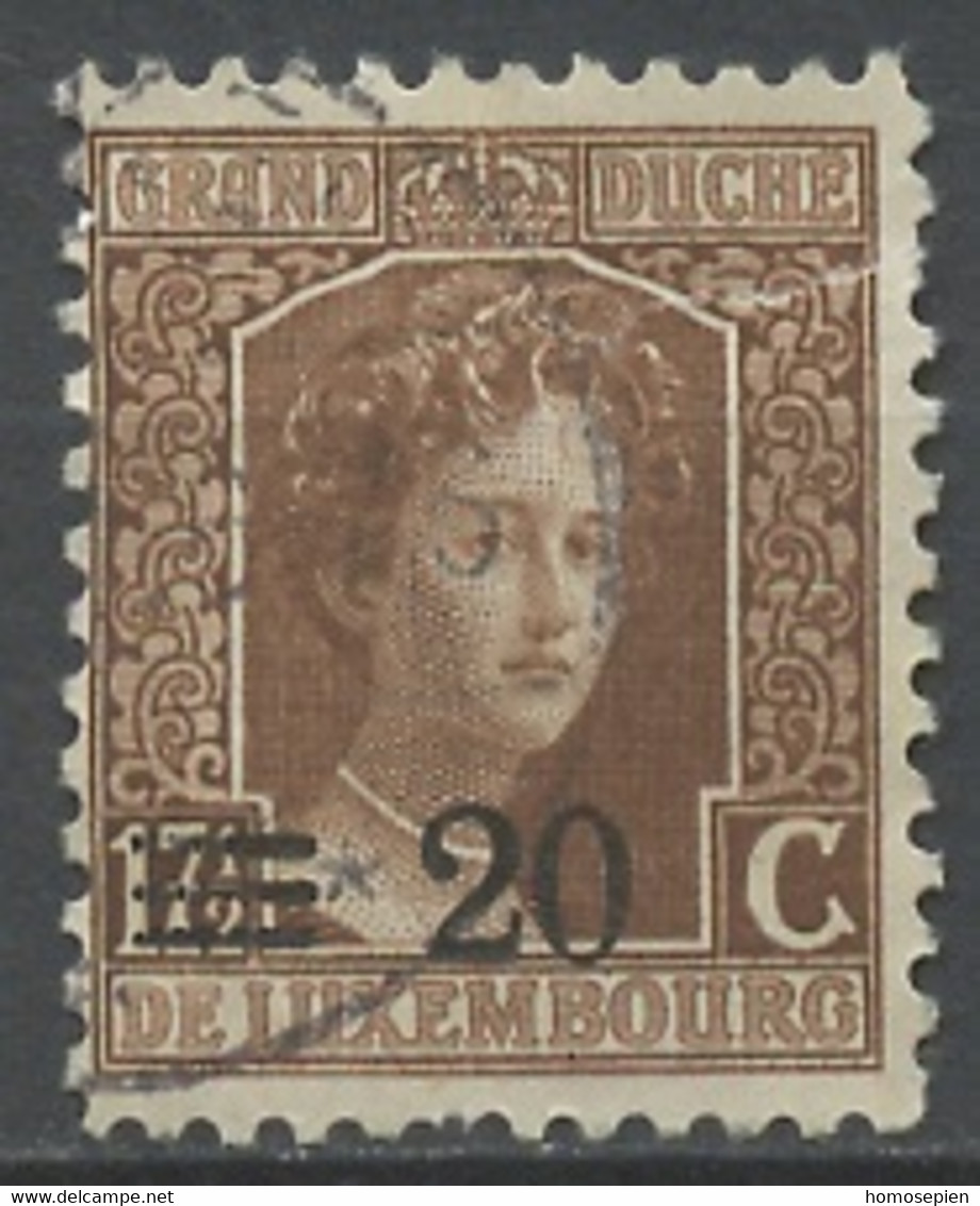 Luxembourg - Luxemburg 1916-24 Y&T N°115 - Michel N°115 (o) - 20cs17,5c Grande Duchesse Marie Adélaïde - 1914-24 Marie-Adelaide