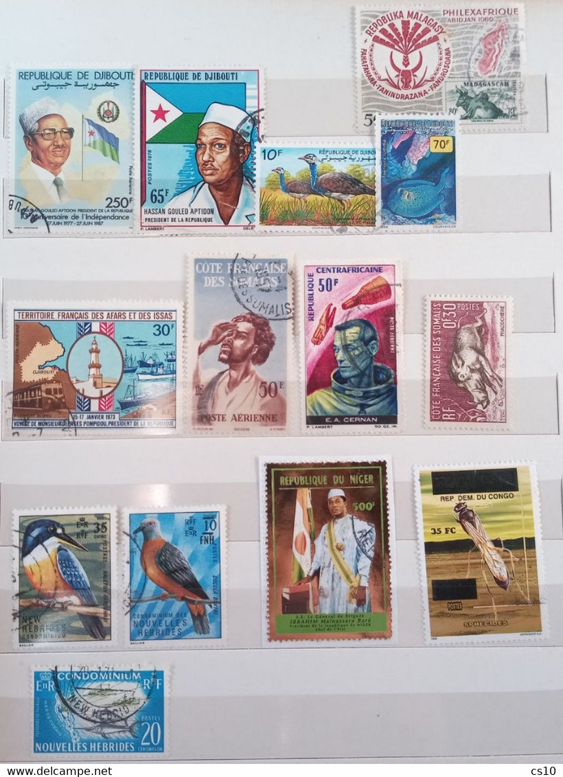 FRANCE Former Colonies # 18 Scans Lot Mint & Used Including Variety HVs, Overprinted Provisionals, Gold Foil, Etc 365pcs - Vrac (max 999 Timbres)