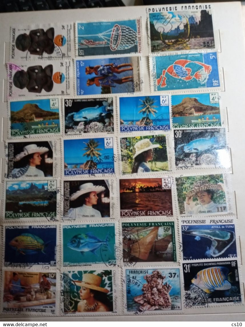 FRANCE Former Colonies # 18 scans lot Mint & Used Including variety HVs, Overprinted Provisionals, Gold Foil, etc 365pcs