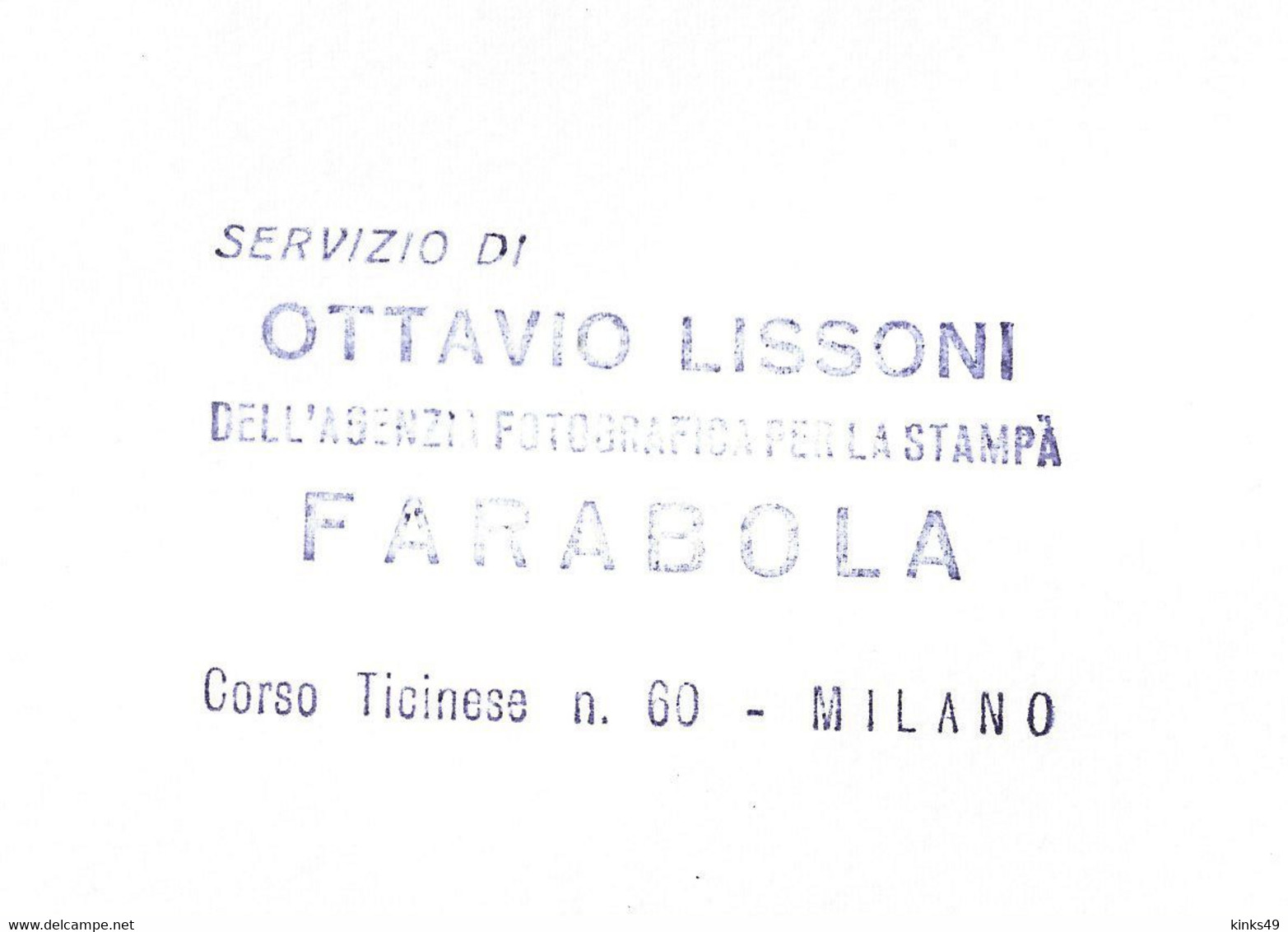 298> LUCIANO TAJOLI < Foto Originale Agenzia FARABOLA Fotografo Ottavio Lissoni > Cm. 27 X 21,5 = 1970 Circa - Foto's