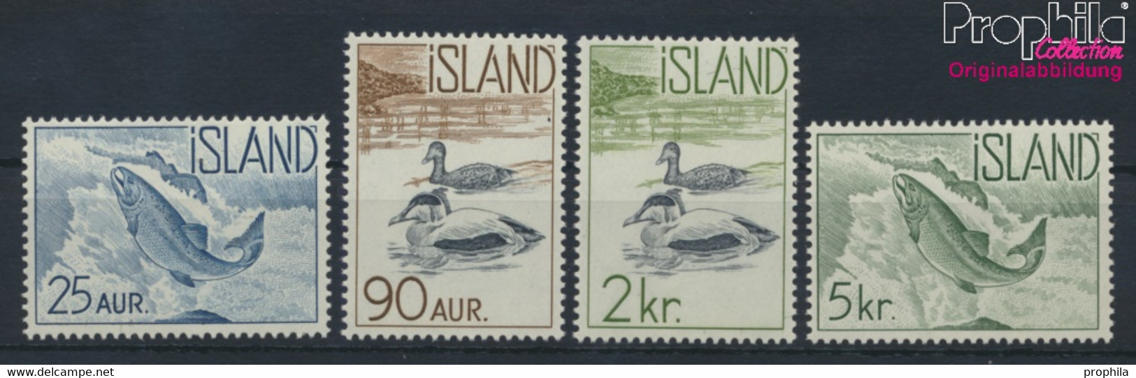 Island 335-338 (kompl.Ausg.) Postfrisch 1959 Freimarken: Einheimische Fauna (9955244 - Unused Stamps