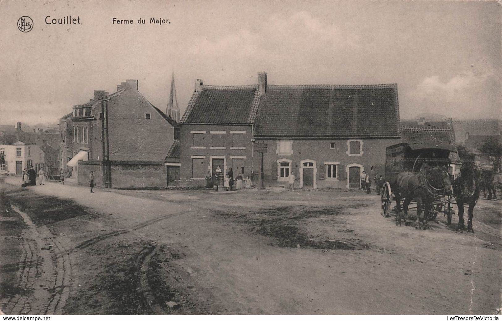 BELGIQUE - Couillet - Ferme Du Major  - Caleche - Animé - Carte Postale Ancienne - - Other & Unclassified