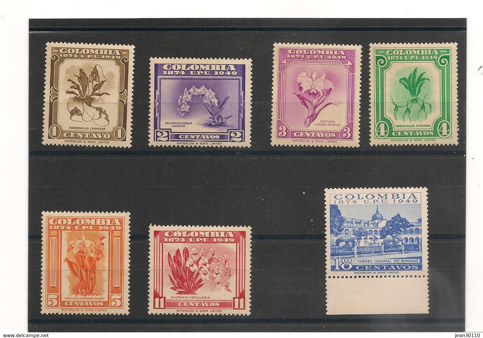 COLOMBIE 1950 N°Y/T: 443/449*/** Côte : 14,00 € - Colombia