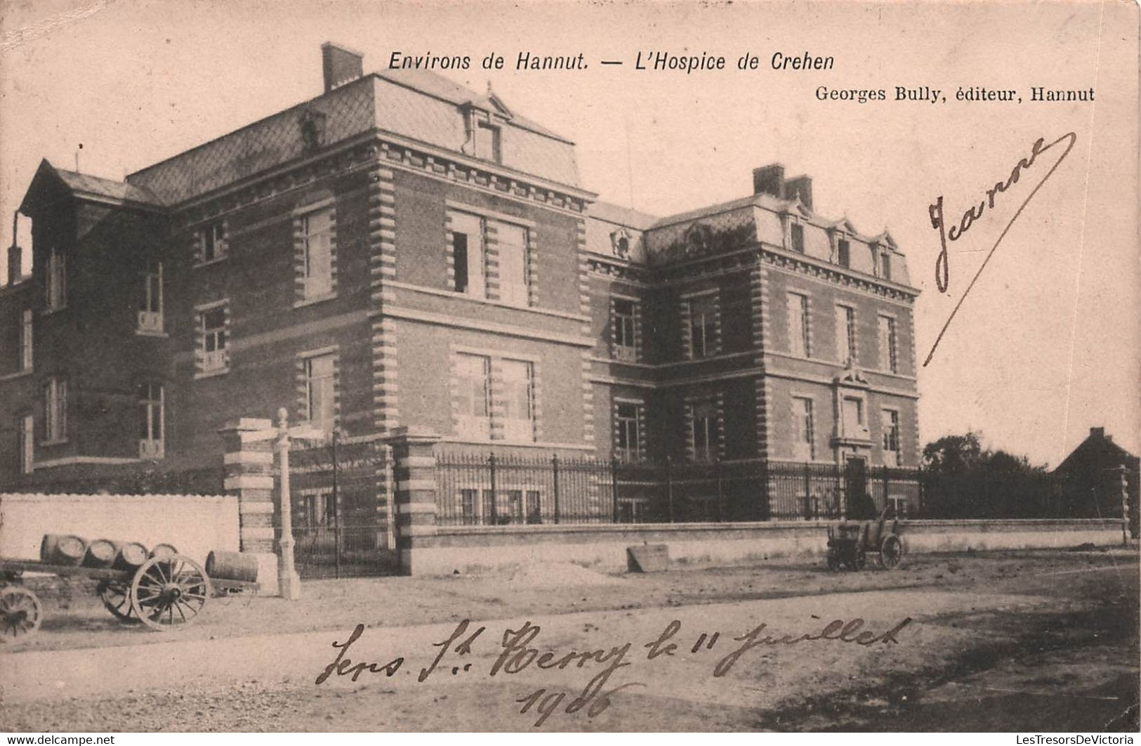 BELGIQUE - Environs De Hannut - L'hospice De Crehen - Carte Postale Ancienne - - Hannut