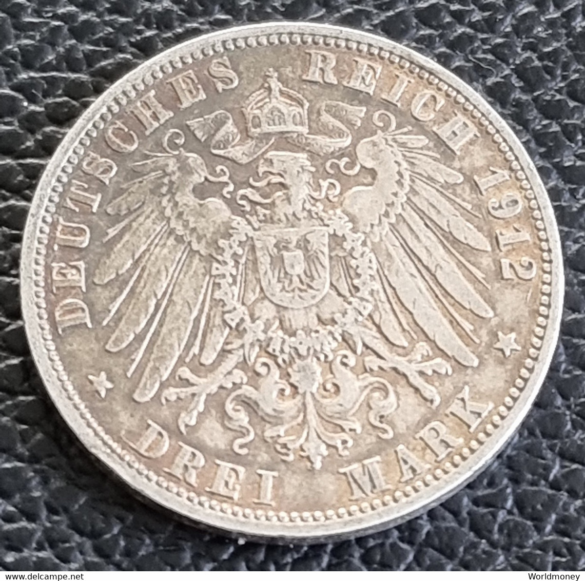 Hamburg 3 Mark 1912 - 2, 3 & 5 Mark Argent