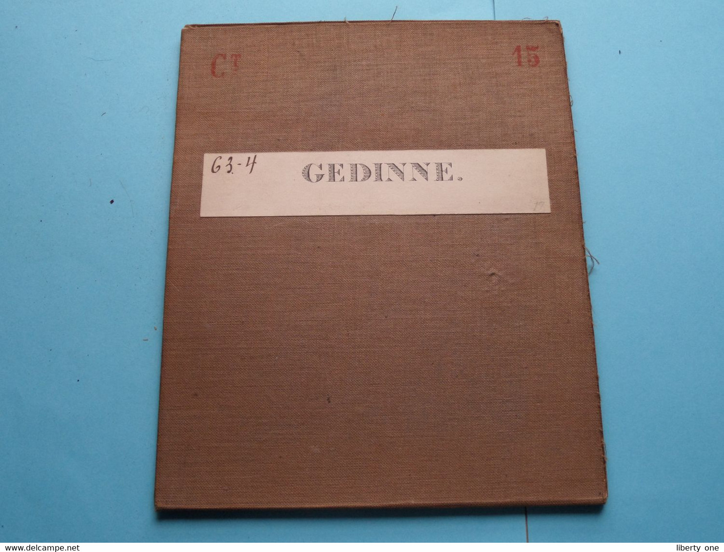 GEDINNE Feuille N° 63 Planchette N° 4 België ( Photo & Imp Brux.1880 > 1870-71 L&N Katoen / Cotton / Coton ) ! - Europe