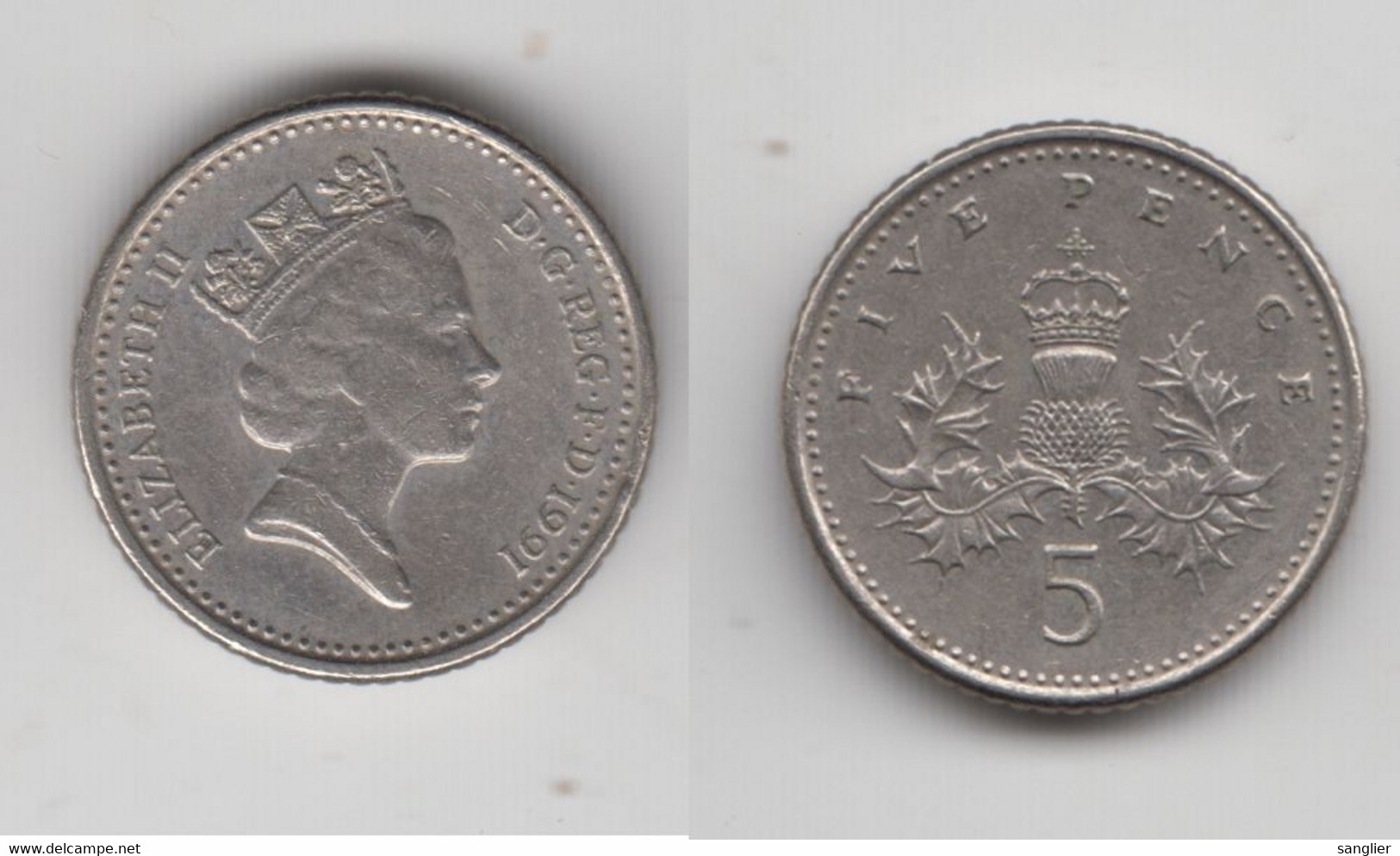 5 PENCE 1991 - 5 Pence & 5 New Pence