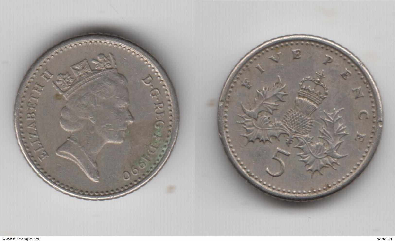 5 PENCE 1990 - 5 Pence & 5 New Pence