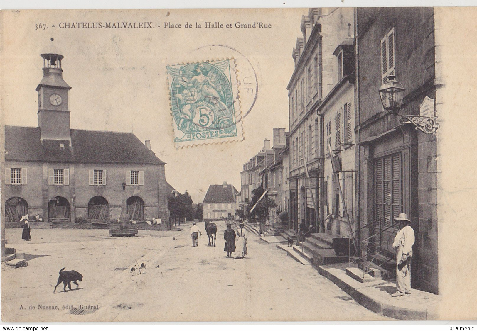 CHATELUX-MALVALEIX   Place De La Halle Et Grand' Rue - Chatelus Malvaleix