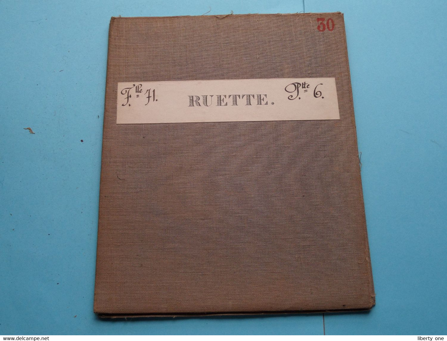 RUETTE Feuille N° 71 Planchette N° 6 België ( Photo & Imp Brux.1880 > 1869 L&N Katoen / Cotton / Coton ) ! - Europa