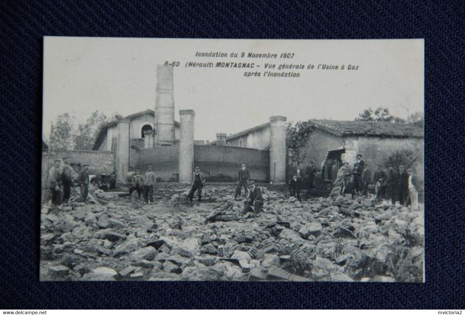 MONTAGNAC - Vue Générale De L'Usine à Gaz Après L'inondation Du 9 Novembre 1907. - Montagnac