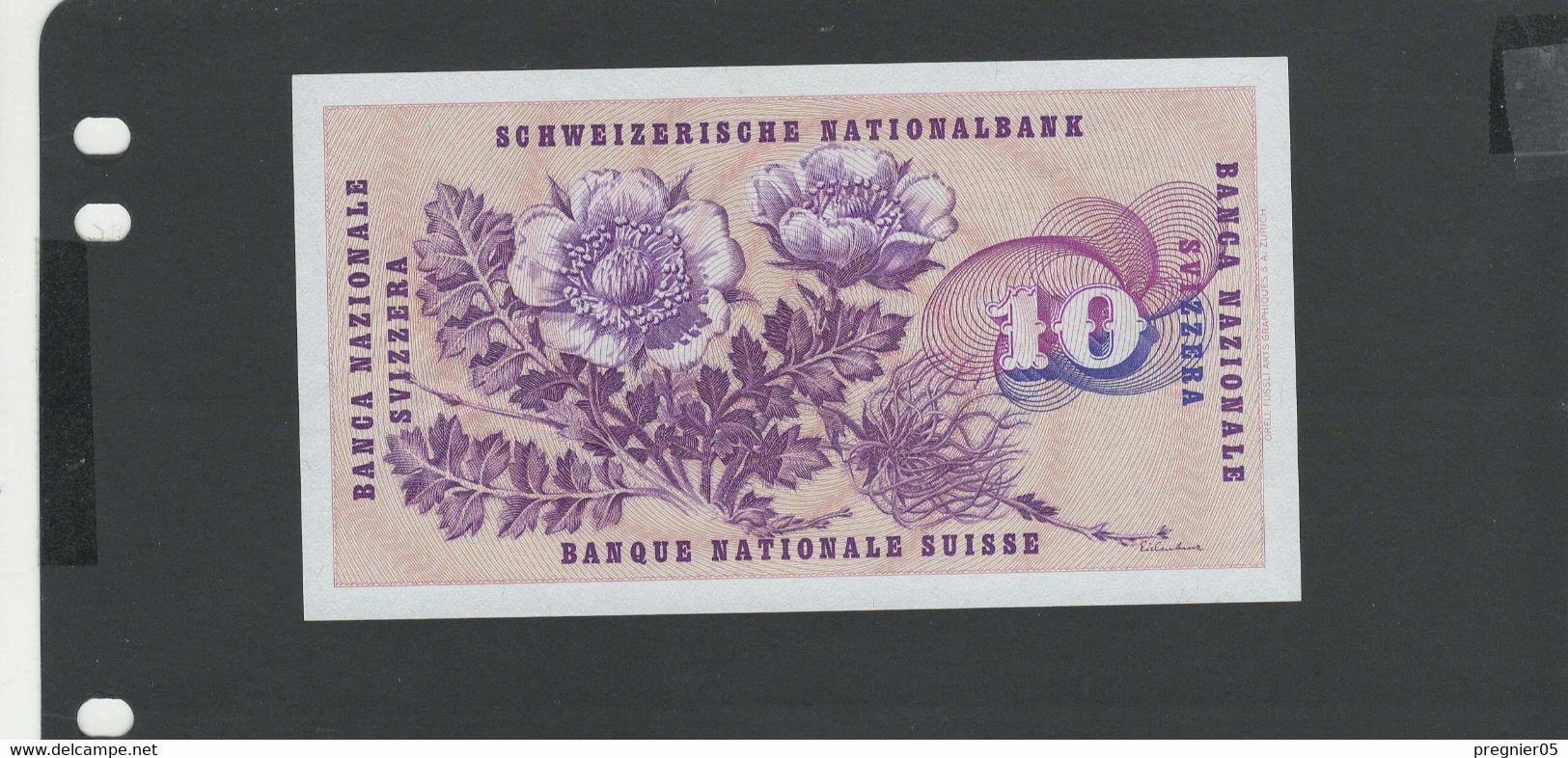 SUISSE - Billet 10 Francs 1973 NEUF/UNC Pick-45s § 87U - Suisse