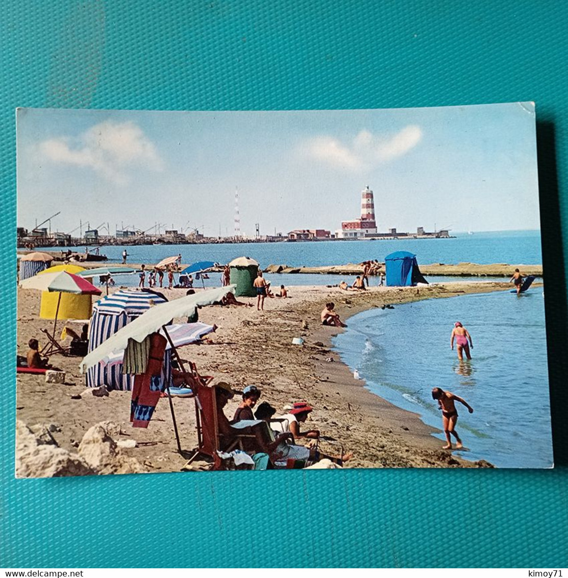 Cartolina Fiumicino - Il Faro. Viaggiata 1967 - Fiumicino