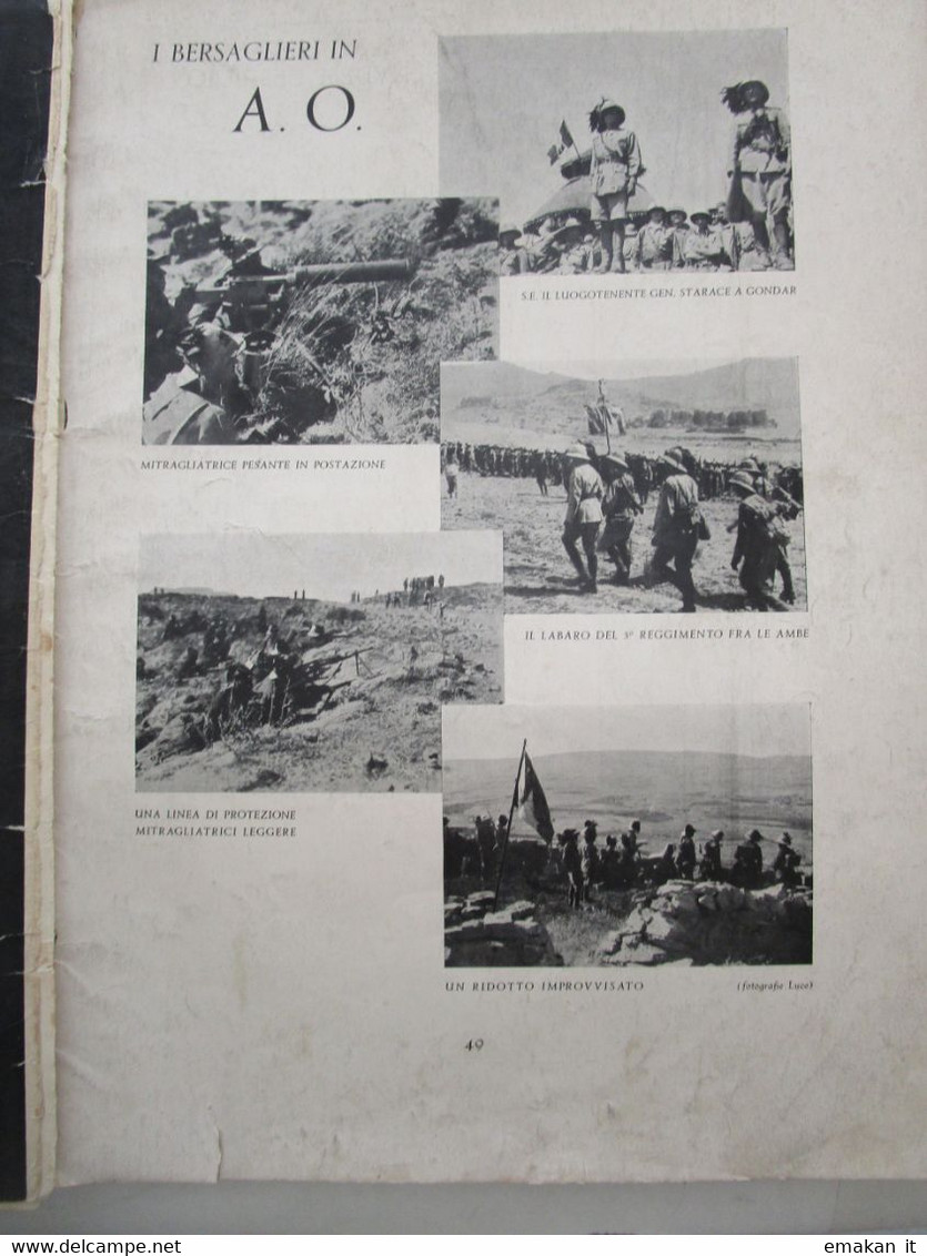 # I BERSAGLIERI 1836 - 1936 Di Associazione Nazionale Bersaglieri Ed. Alfieri 1936 MUSSOLINI / LAMARMORA / TRIESTE / A.O - Prime Edizioni