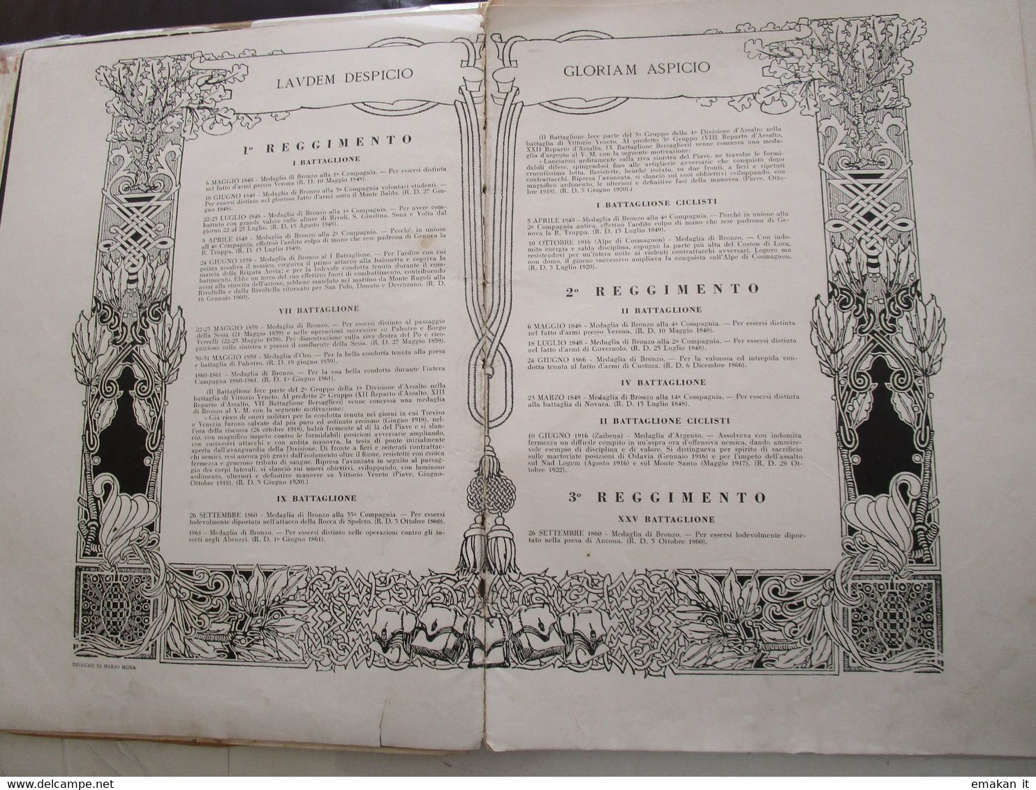 # I BERSAGLIERI 1836 - 1936 di Associazione Nazionale Bersaglieri ed. Alfieri 1936 MUSSOLINI / LAMARMORA / TRIESTE / A.O