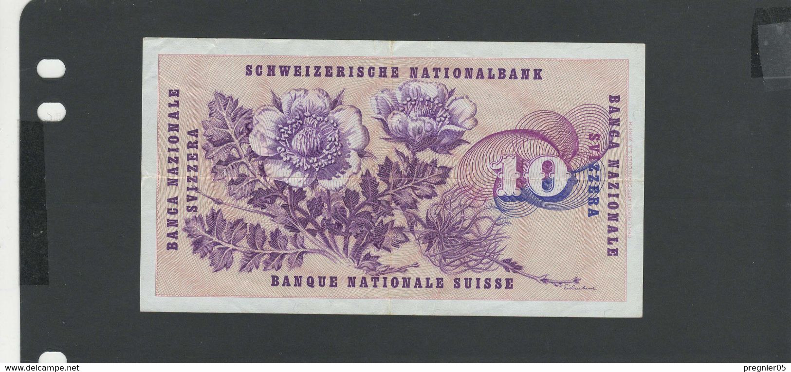 SUISSE - Billet 10 Francs 1974 SUP/XF Pick-45t § 92P - Suisse