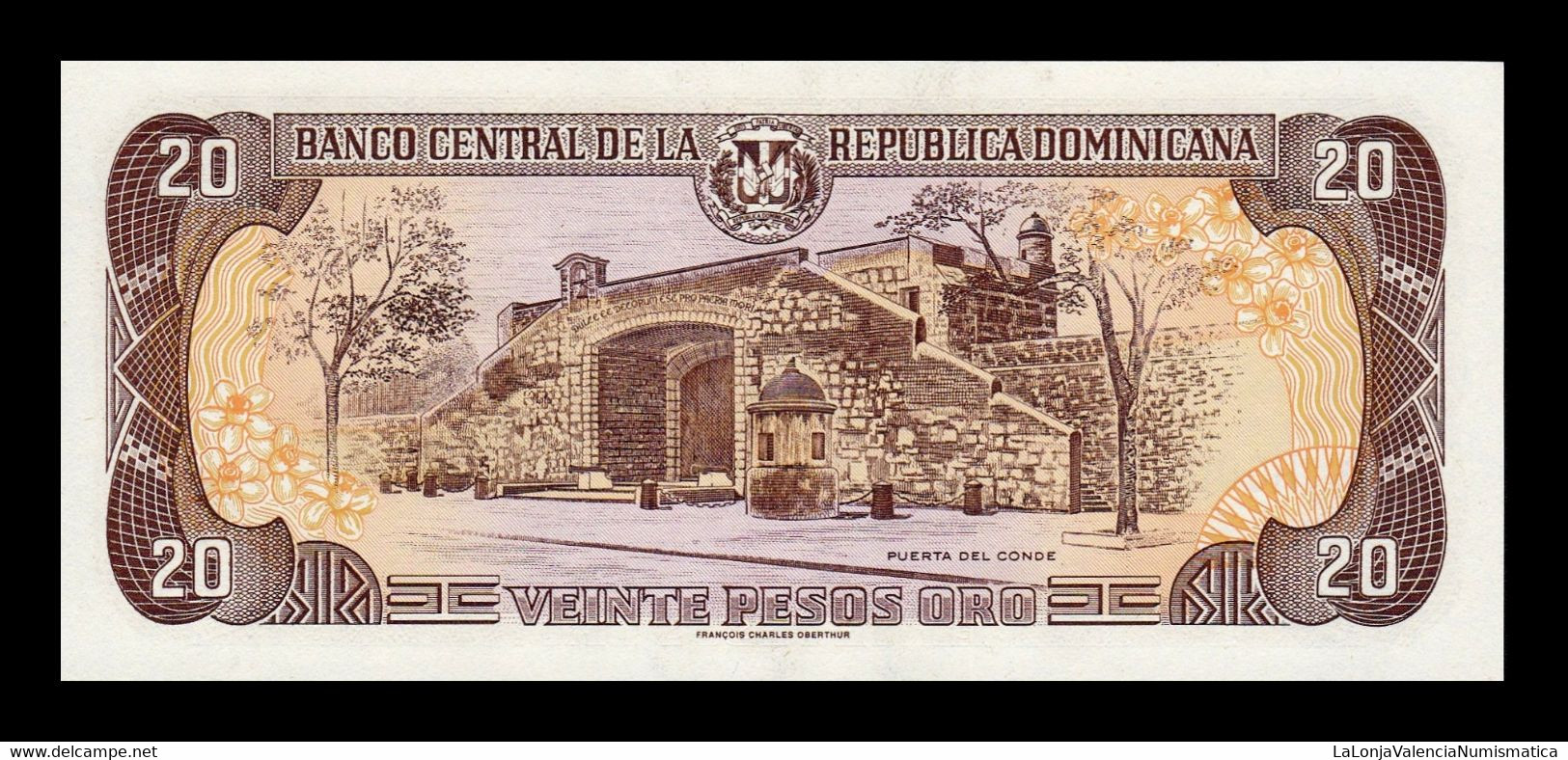 República Dominicana 20 Pesos Oro 1998 Pick 154b Low Serial Sc Unc - Dominicaine