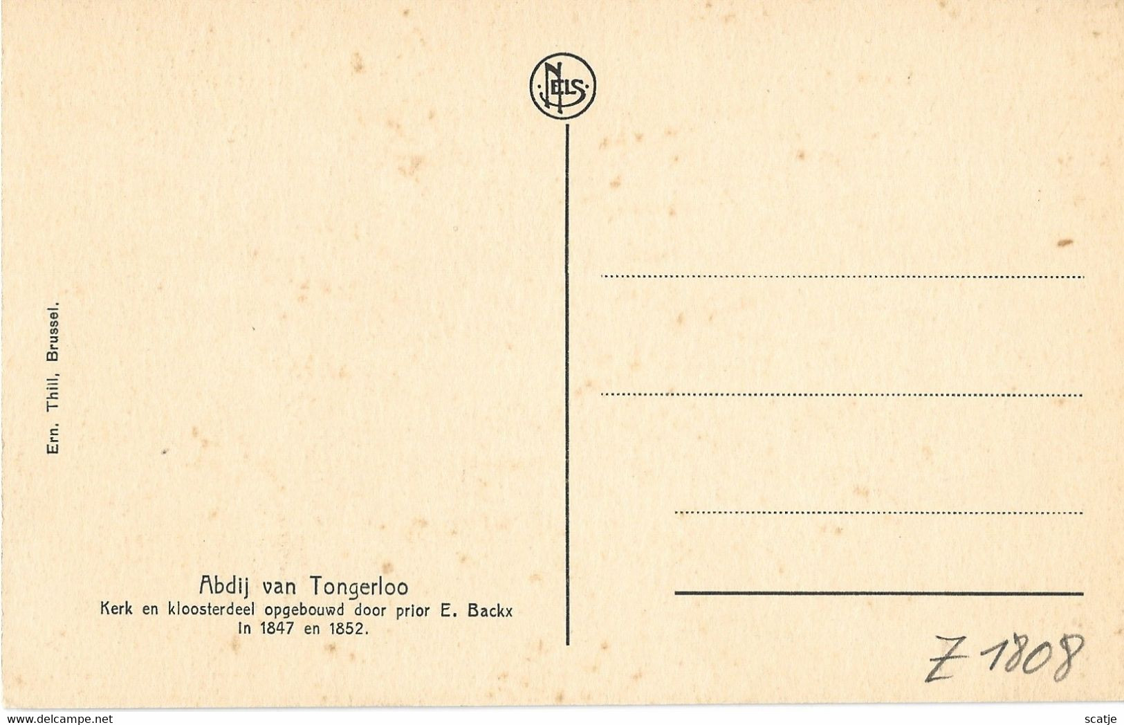 Abdij Van Tongerloo   -   Kerk En Kloosterdeel Opgebouwd Door Prior E. Backx In 1847 En 1852 - Westerlo