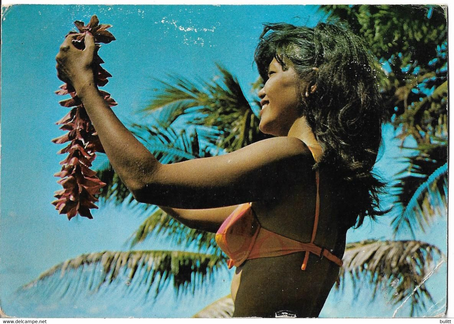 POLYNESIE FRANCAISE - TAHITI - Bienvenue - Jeune Fille En Soutien-gorge - Polynésie Française