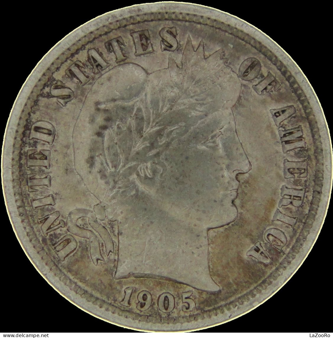 LaZooRo: United States 10 Cent 1 Dime 1905 S XF / UNC  - Silver - 1892-1916: Barber