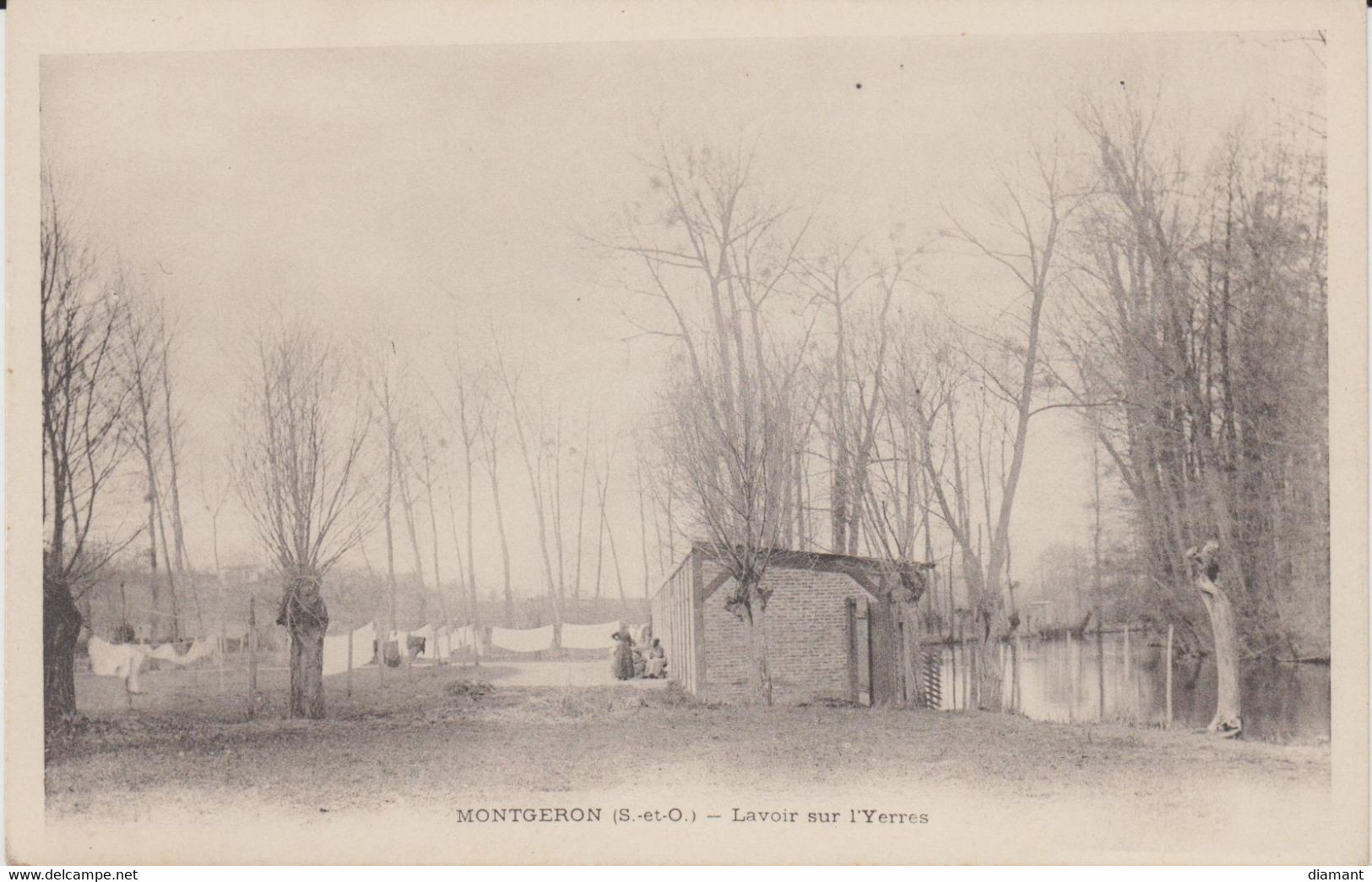 MONTGERON (91) - Lavoir Sur L'Yerres (Lavandières) - Bon état - Montgeron