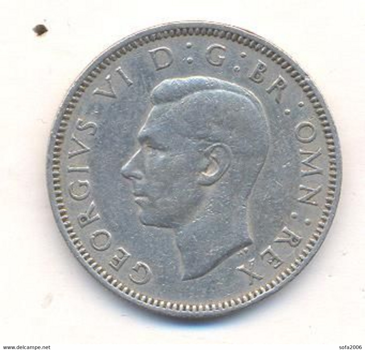 Great Britain 1947 GEORGE VI ONE SHILLING - K. 1/2 Crown