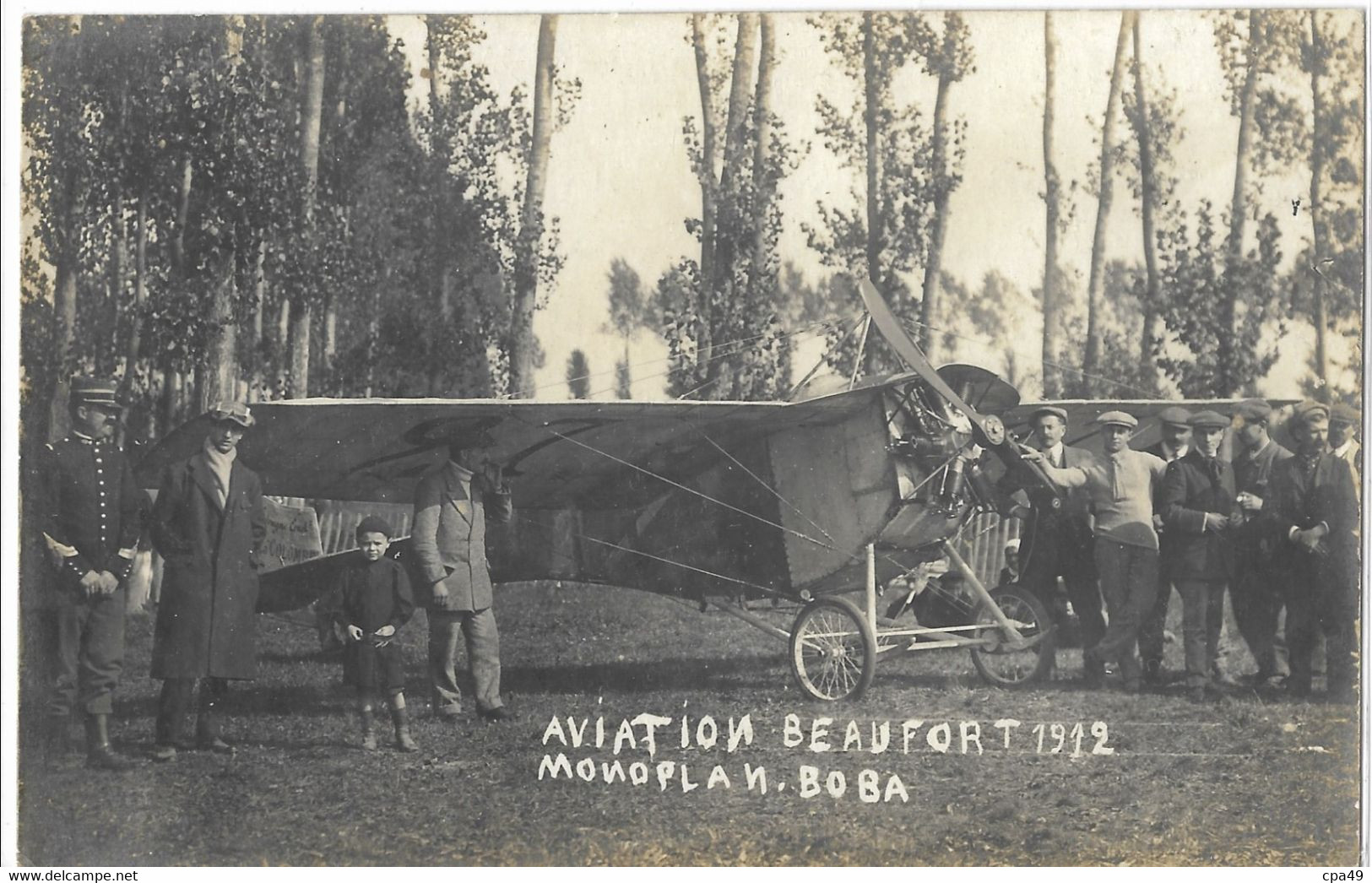49   BEAUFORT   AVIATION  1912   MONOPLAN  BOBA - Other & Unclassified