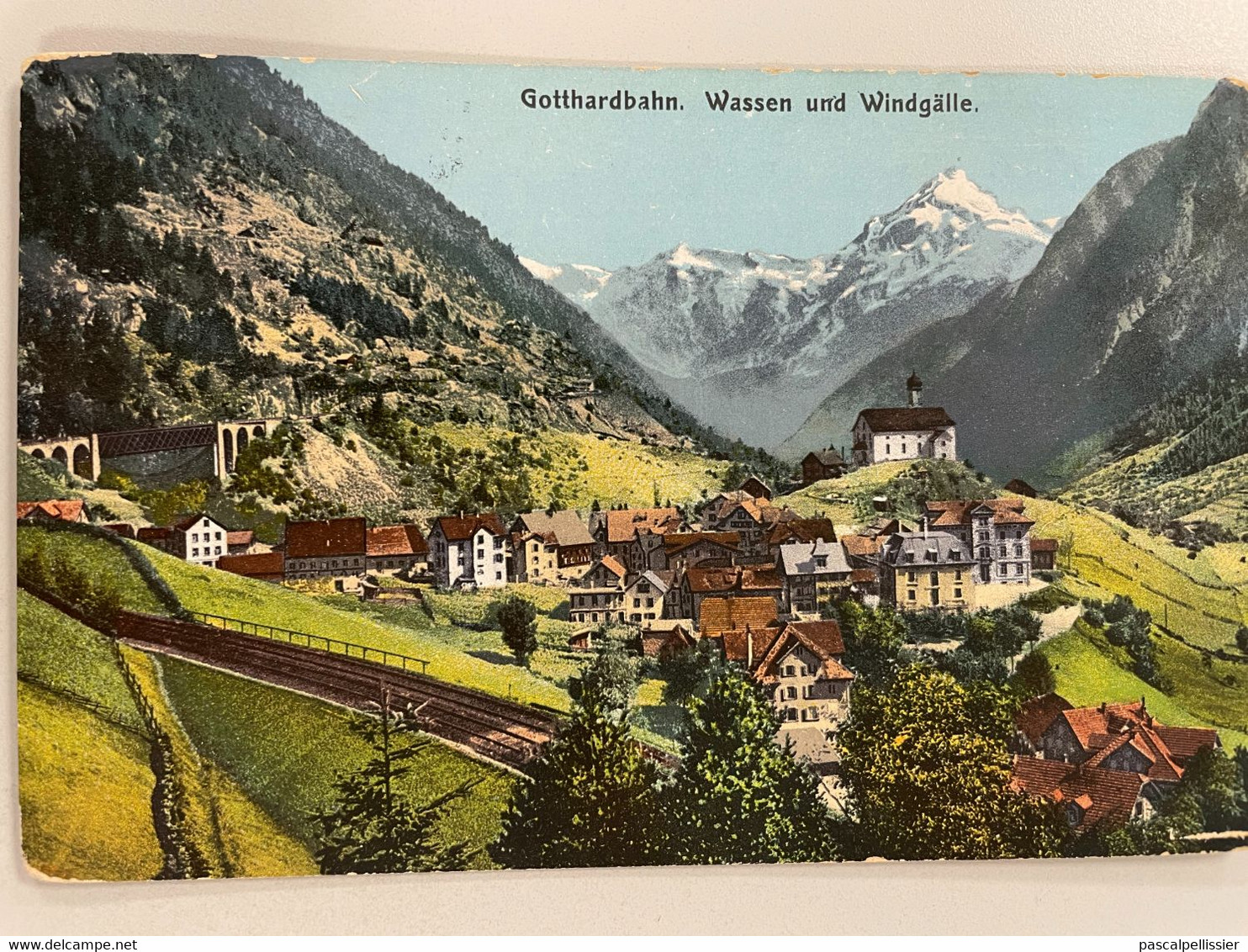 CPA - SUISSE - GOTTHARDBAHN WASSEN UND WINDGÄLLE - Wassen