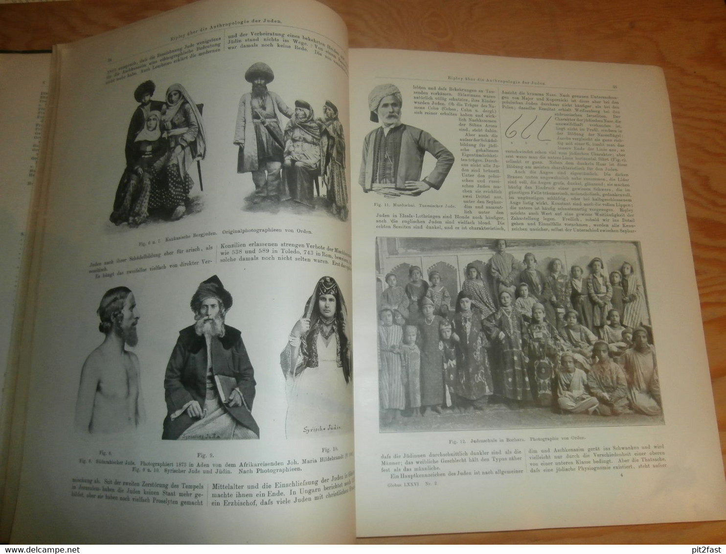 Völkerkunde Juli-Dezember 1899, gebundene GLOBUS Zeitschriften , Expedition , Kolonie , Reise , Berichte , Etnologie  !!