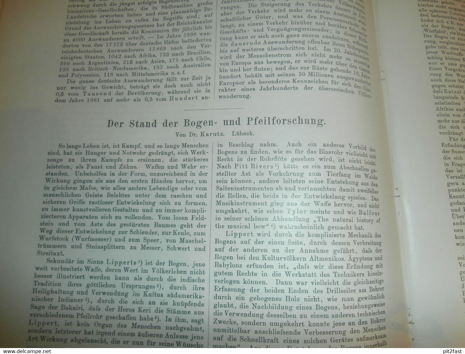 Völkerkunde Juli-Dezember 1899, gebundene GLOBUS Zeitschriften , Expedition , Kolonie , Reise , Berichte , Etnologie  !!