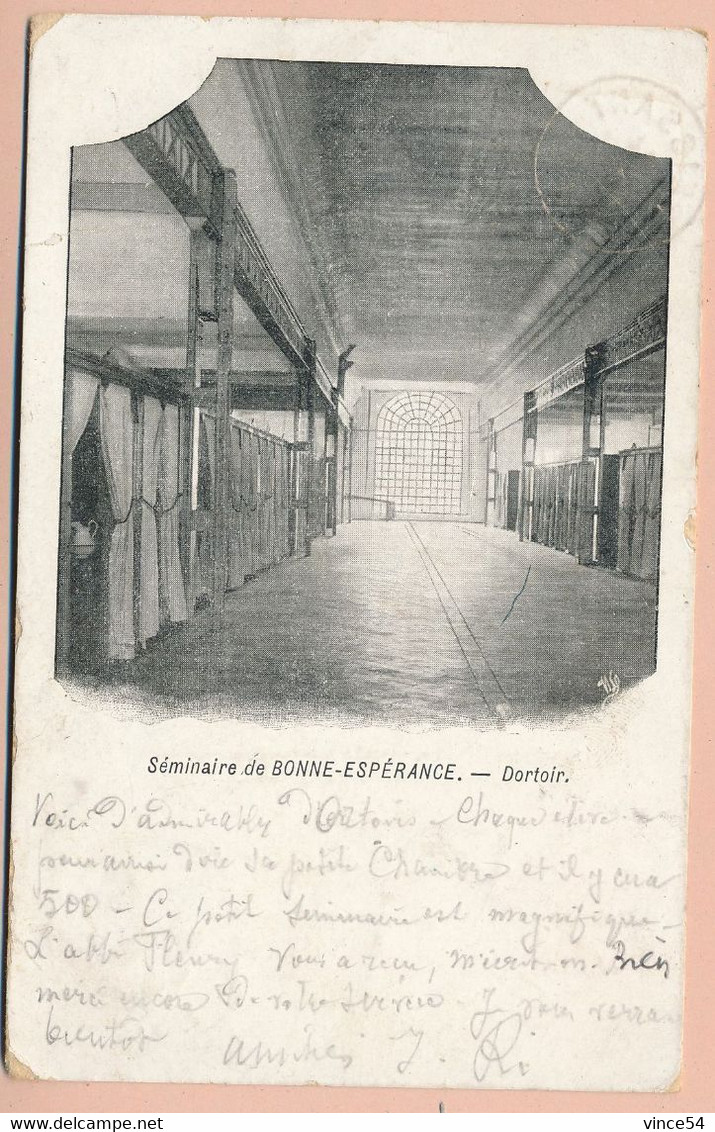 Séminaire De BONNE-ESPERANCE - Dortoir - Circulé 1906 - Estinnes