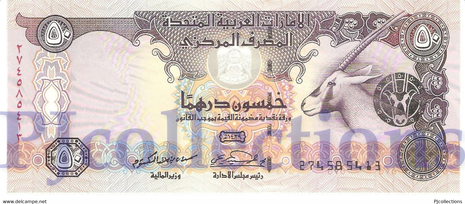 UNITED ARAB EMIRATES 50 DIRHAMS 2008 PICK 29c UNC - Emirati Arabi Uniti