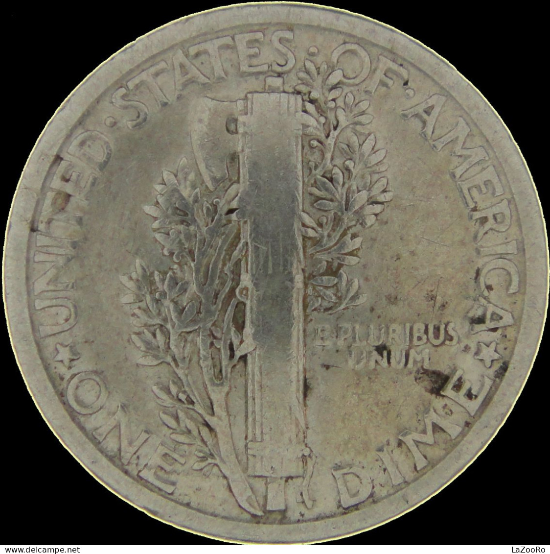 LaZooRo: United States 10 Cent 1 Dime 1925 VF / XF  - Silver - 1916-1945: Mercury