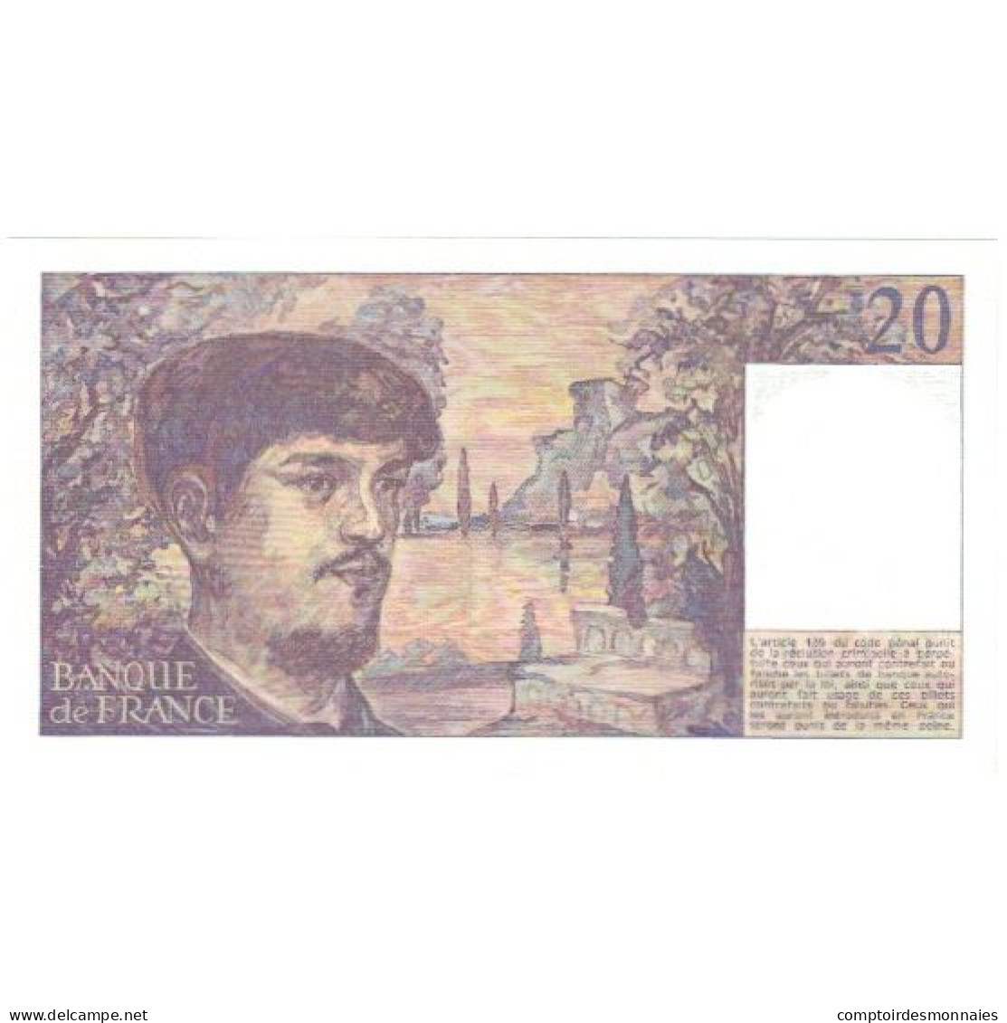 France, 20 Francs, 1980-1997, 095730 Q.004, NEUF, Fayette:66.01, KM:151a - 20 F 1980-1997 ''Debussy''