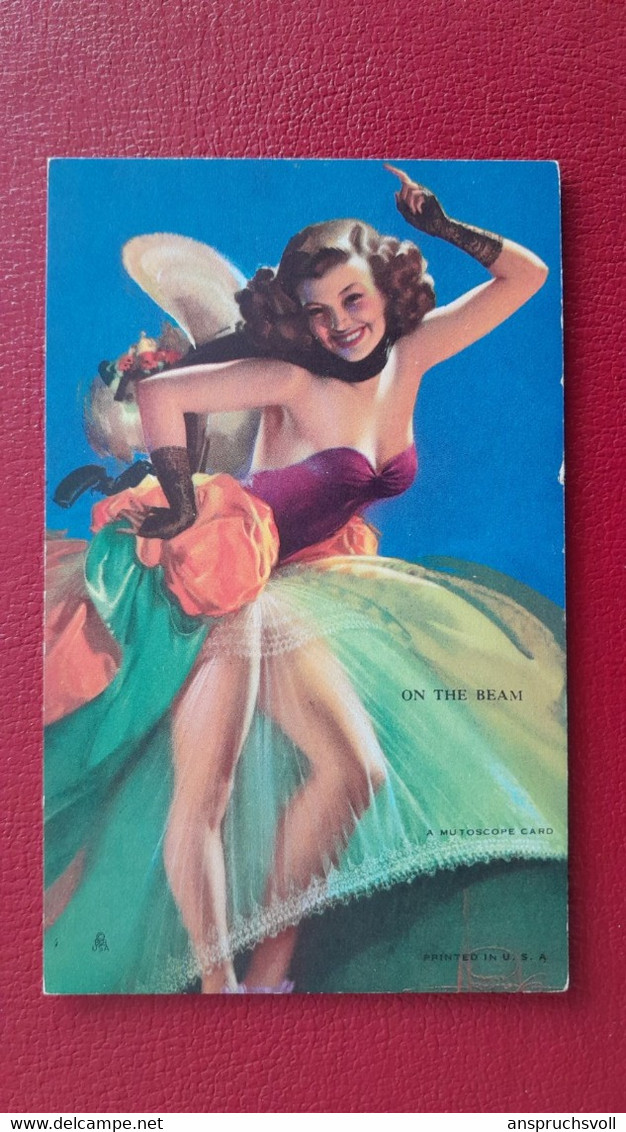 CPA - PIN UPS - FEMMES - A MUTOSCOPE CARD - On The Beam - Pin-Ups