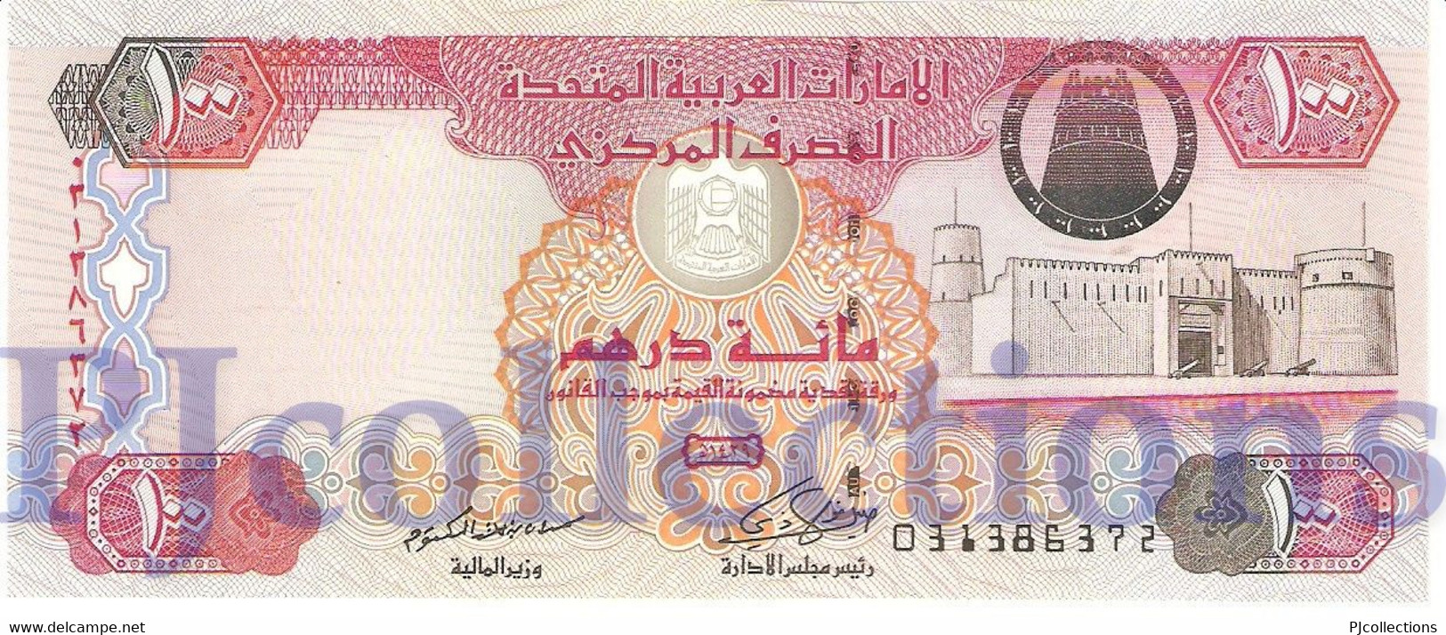 UNITED ARAB EMIRATES 100 DIRHAMS 2008 PICK 30d UNC - Verenigde Arabische Emiraten